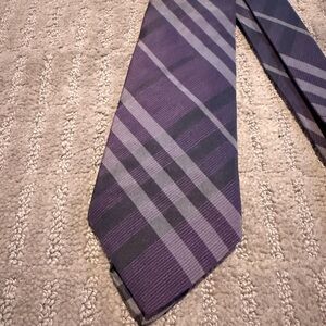 Burberry Purple Checkered Novacheck Men's Tie